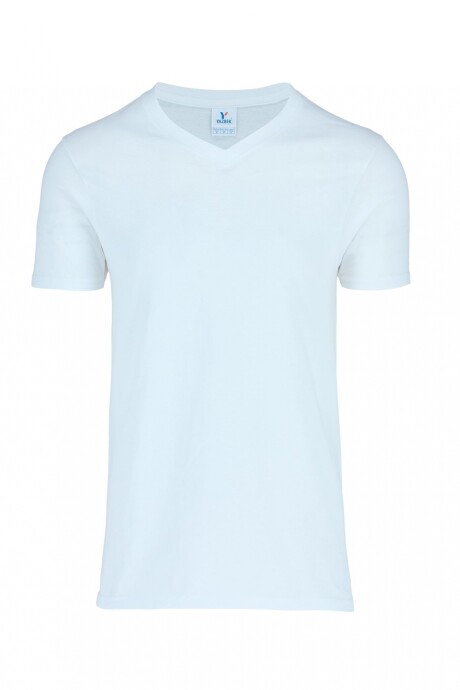 Camiseta escote en v Blanco