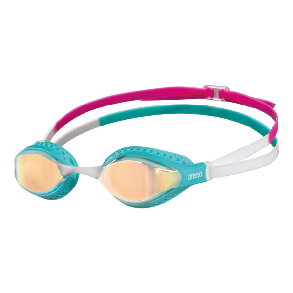 Lentes Espejados De Competición Natacion Unisex Adulto Arena Air-Speed Mirror Goggles Dorado-Turquesa-Multicolor