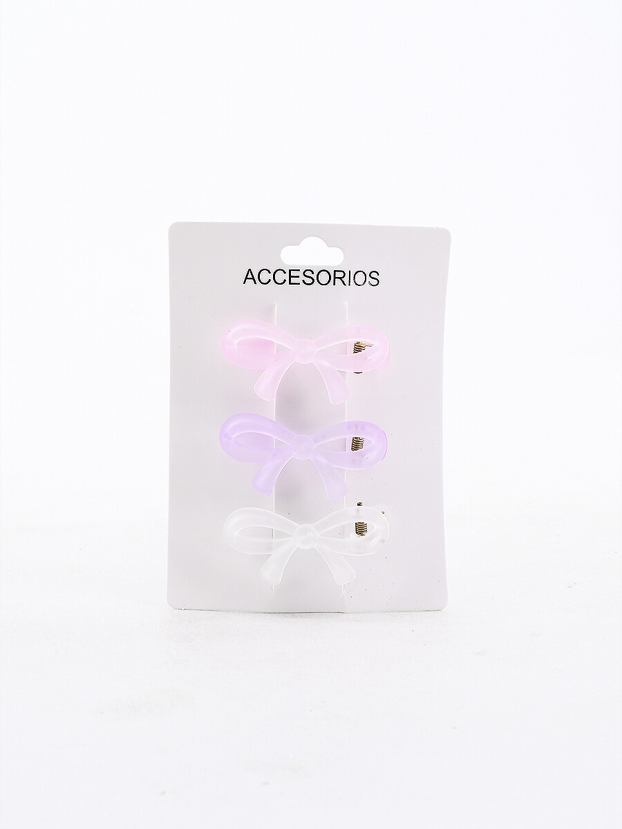 PINZAS MOÑO PACK X 3 - MULTICOLOR 