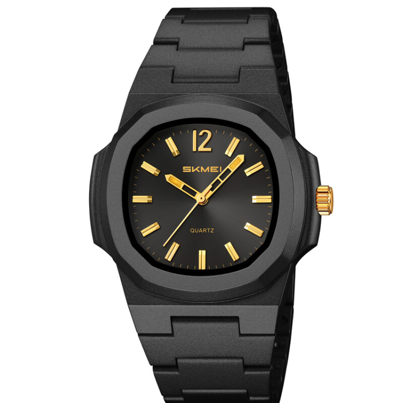Reloj Skmei 2382BKGD Analógico Negro con Detalles Dorados Unisex Negro