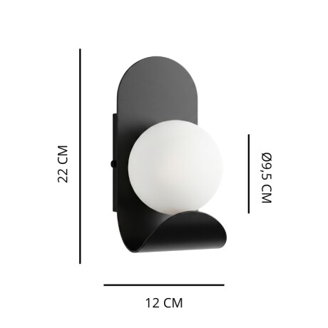 ARTEFACTO DECORATIVO DE PARED CRUX Luminaria De Pared Crux Negro