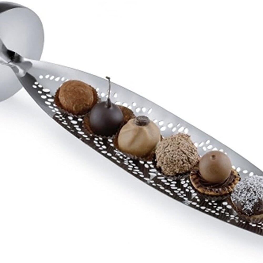 ALESSI LOVELY BREEZE HOJA BOMBONERA C/ BALANCEO INOX ALESSI LOVELY BREEZE HOJA BOMBONERA C/ BALANCEO INOX