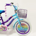 Bicicleta Rodado 16 Multicolor Canasto y silla trasera Violeta