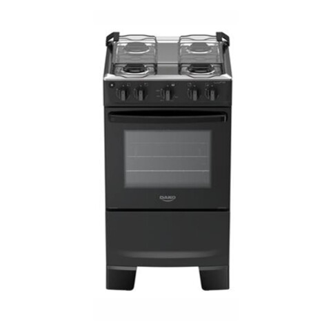 Cocina a Gas Dako Luna 4 Hornallas Negro