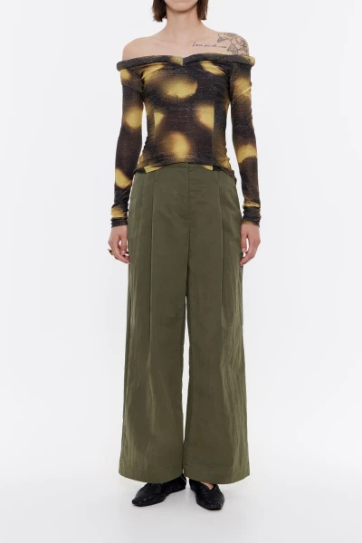PANTALON CAMPANA PINZAS Kaki