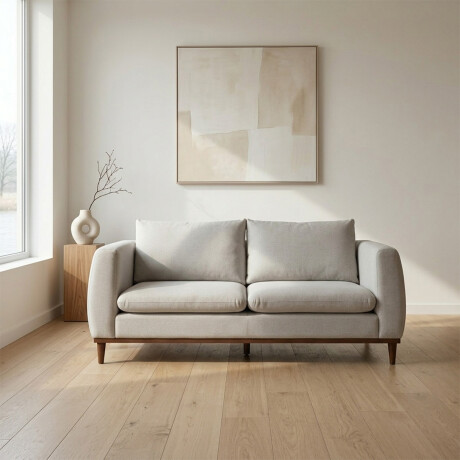 Sofá Vicenzo - Microfibra - 3 cuerpos FX4-10 (Beige)