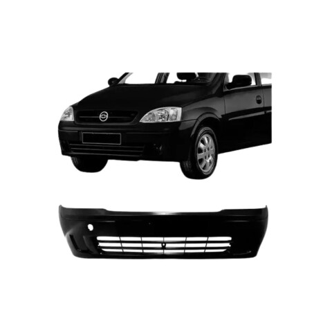 PARAGOLPE DELANTERO NEGRO LISO CON REJILLA TIPO BASTON Paragolpe Delantero Negro Liso Con Rejilla Tipo Baston