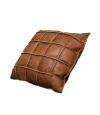 Almohadón Cuero 48x48cm Fio Marron