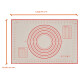 Placa Tapete Silicona Con Guías / Medidas 60x40cm Amasar Sin Color