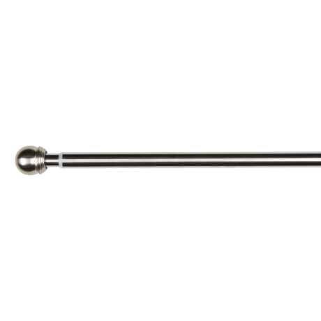 Barra cortina BALL 200-340cm acero Plateado