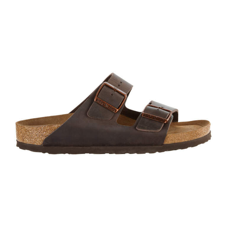 Sandalia Arizona Soft Footbed Oiled Leather - Estrecho Habana