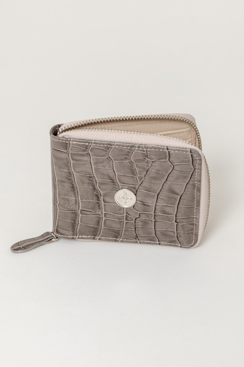 Billetera luli - Gris crocco 