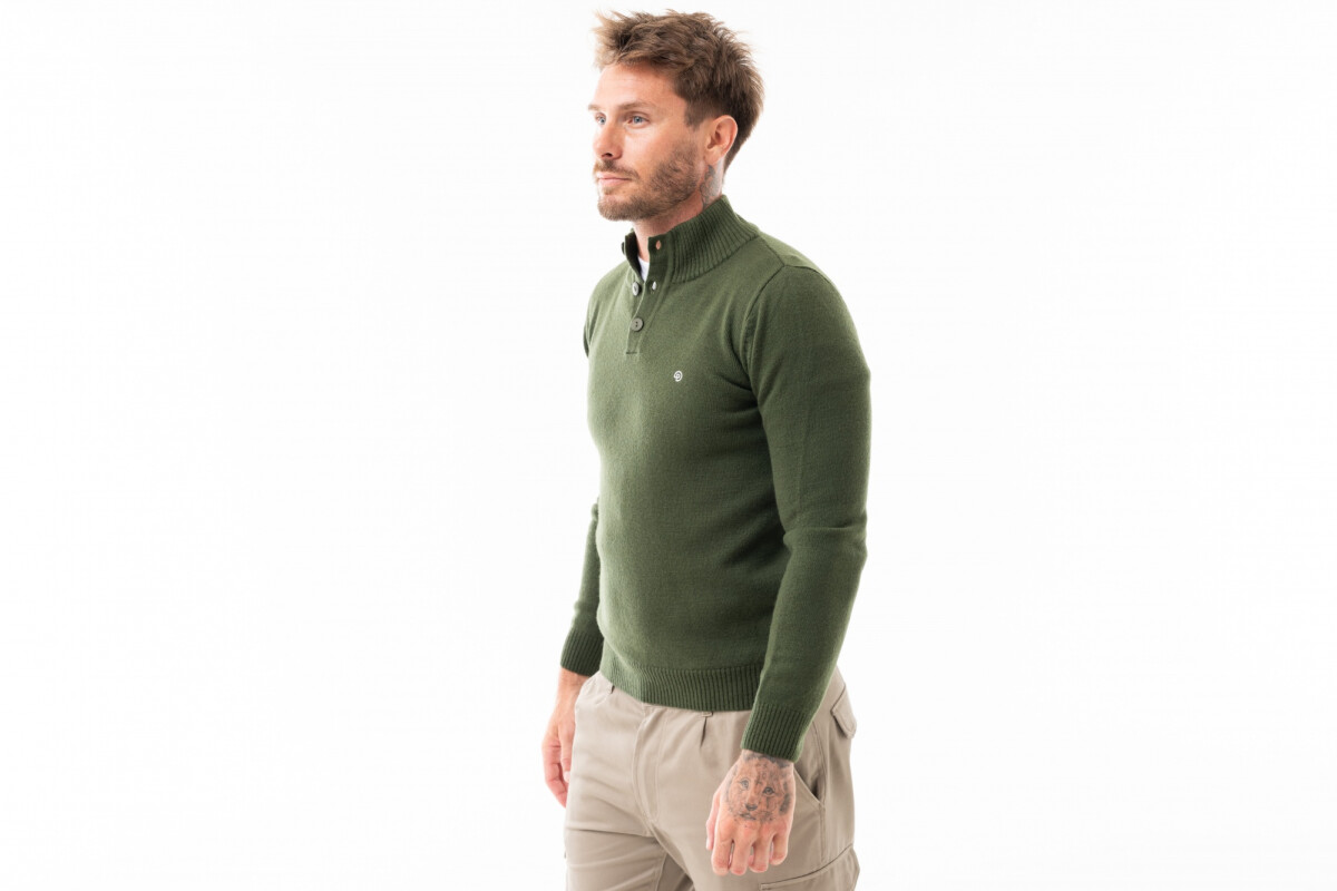 SUETER MEDIO BOTONES Verde