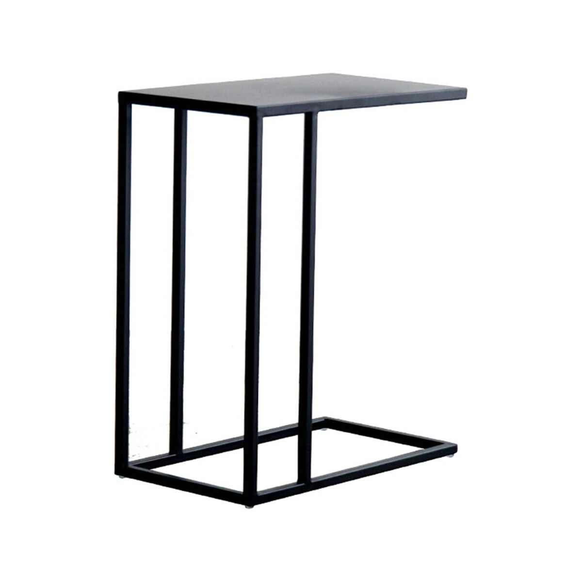 Mesa Auxiliar Metal 40x30x58cm Industrial Interior Exterior - Negro 