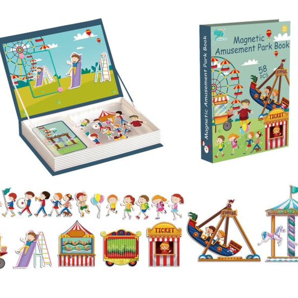 Libro MAGNETICO DIDACTICO parque atracciones
