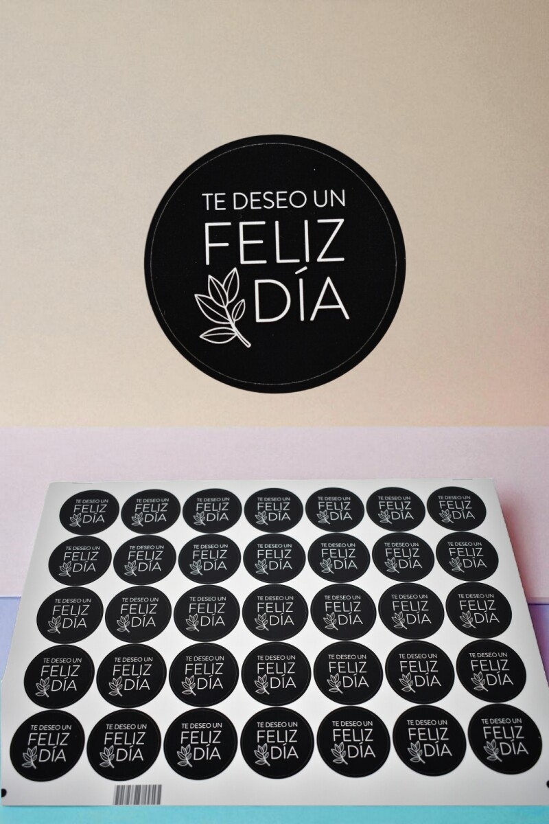 Stickers feliz dia plancha - DISEÑO 4 