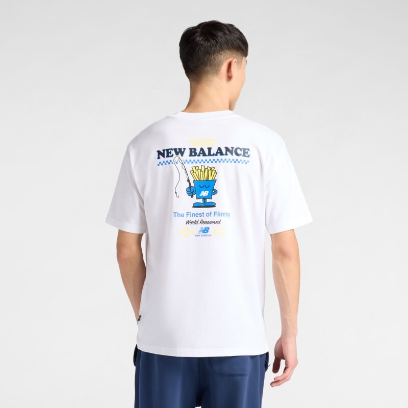 Remera New Balance de Hombre - - MT61I5BMWT WHITE