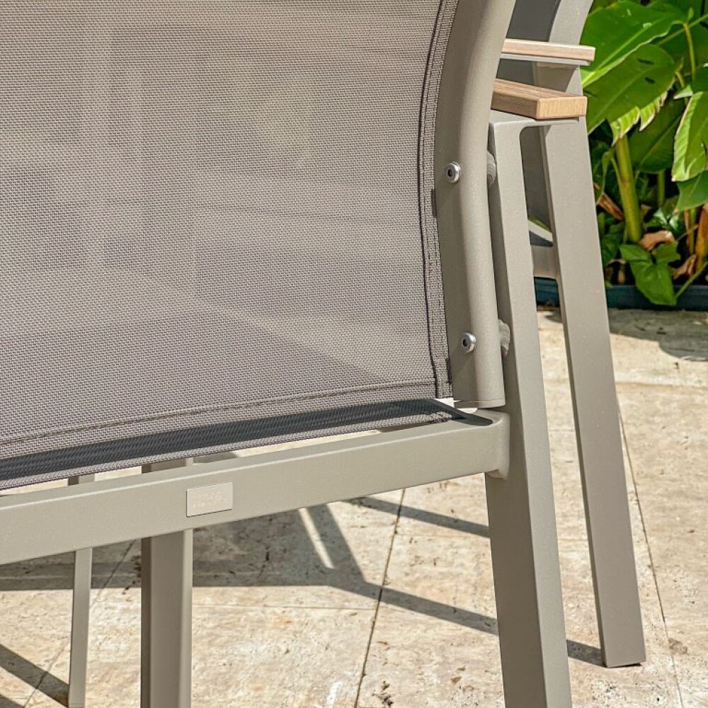 SILLA DE JARDÍN EXCLUSIVA ALUMINIO Y TELA PHIFER SILLA DE JARDÍN EXCLUSIVA ALUMINIO Y TELA PHIFER