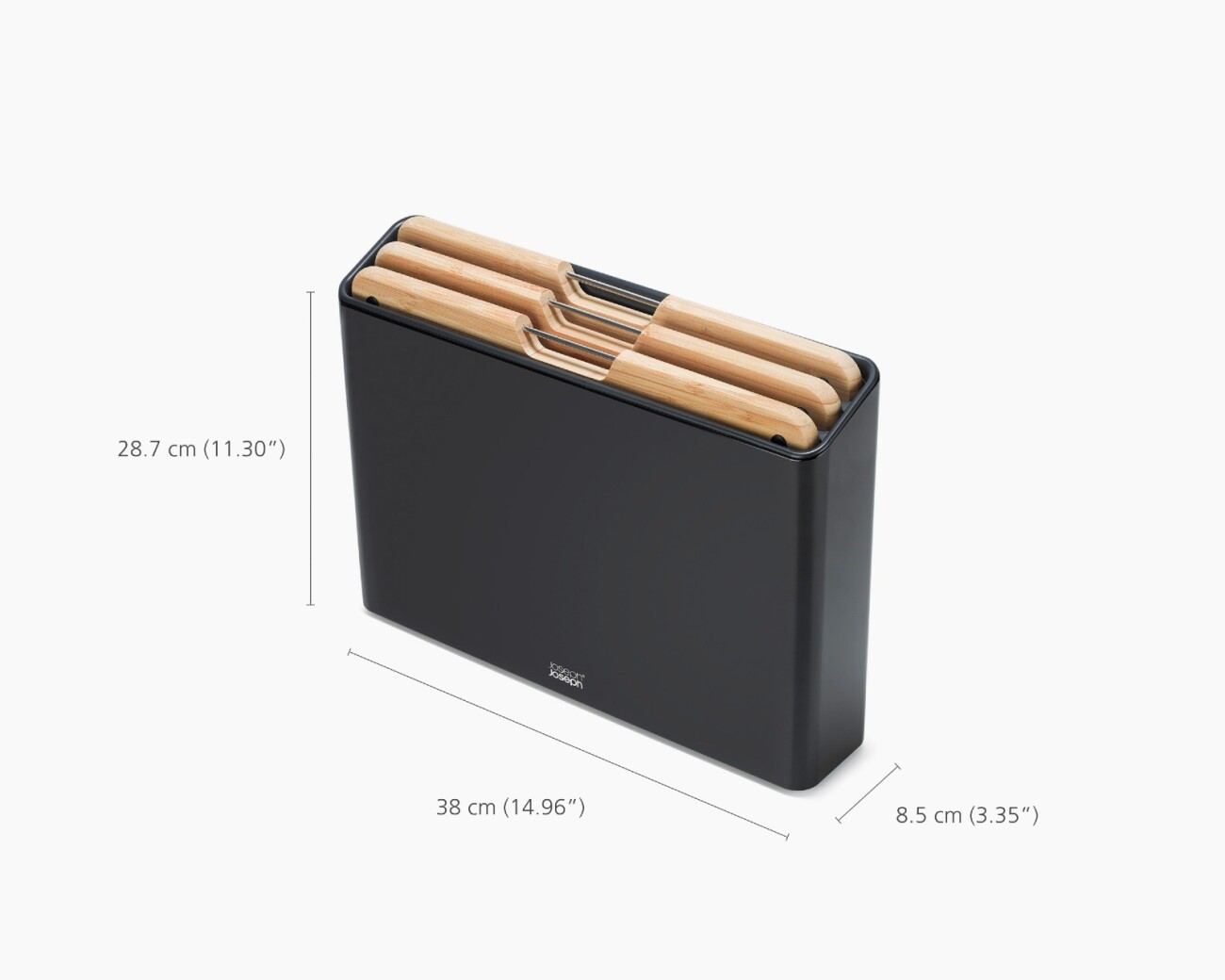Set de 3 Tablas de Cortar de Bambú con Estuche Negro Joseph Joseph Folio™ Steel - PREVENTA Set de 3 Tablas de Cortar de Bambú con Estuche Negro Joseph Joseph Folio™ Steel - PREVENTA