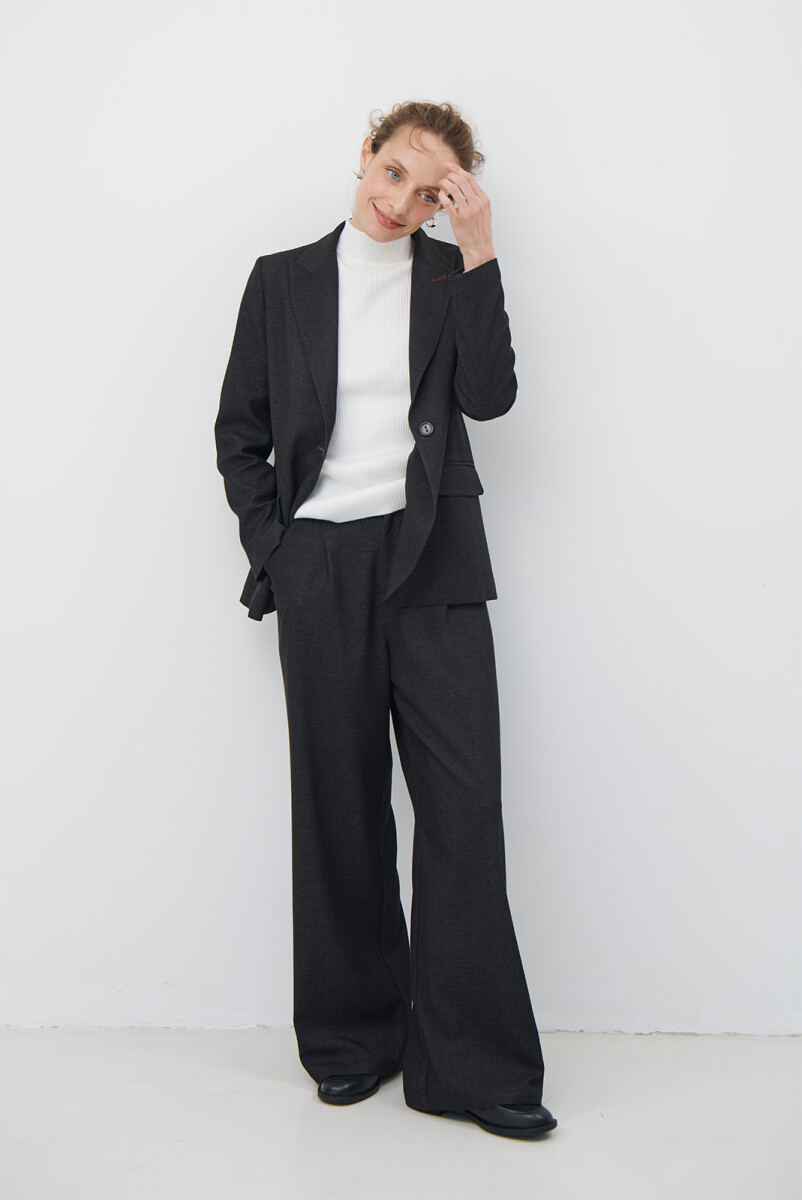 BLAZER JEAN TEXTIL - NEGRO 