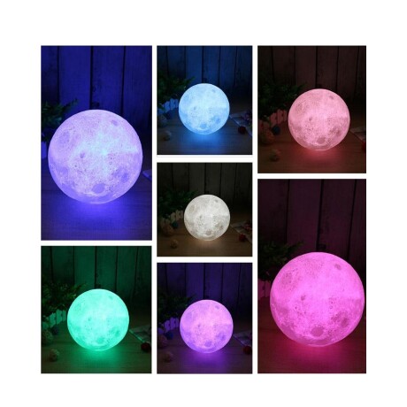 Veladora Luz LED decorativo Luna 13cm 8 colores Veladora Luz LED decorativo Luna 13cm 8 colores