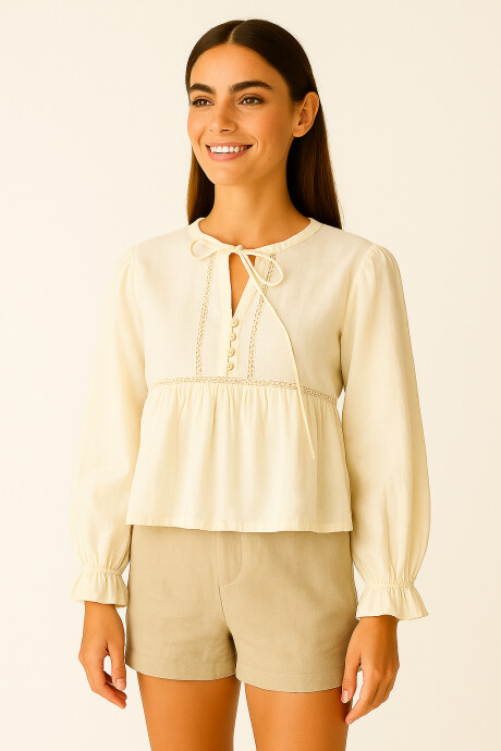 Blusa Cotain Crudo / Natural