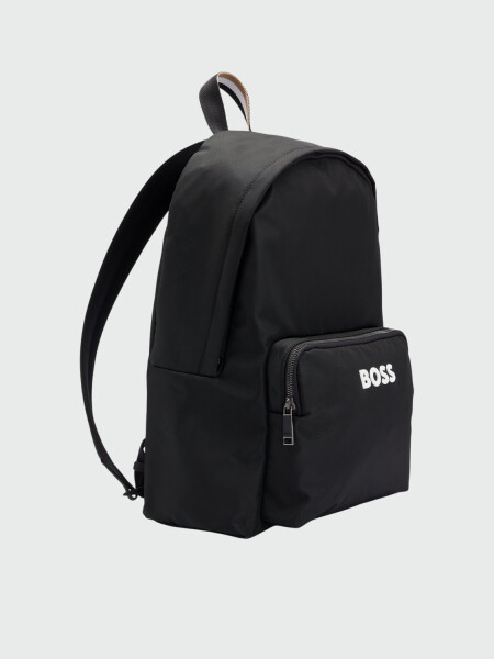 BOSS - Mochila Ajustable con Logo Negro