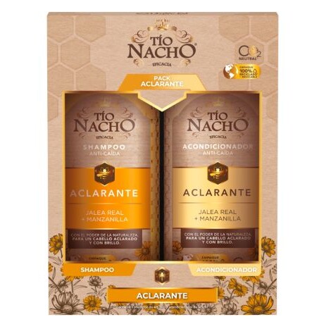 TIO NACHO PACK ACLARANTE SHAMPOO 415ml + ACONDICIONADOR 415ml TIO NACHO PACK ACLARANTE SHAMPOO 415ml + ACONDICIONADOR 415ml