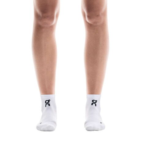 Medias Core Run Sock Alto Unisex Blanco