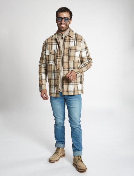 Sobrecamisa beige