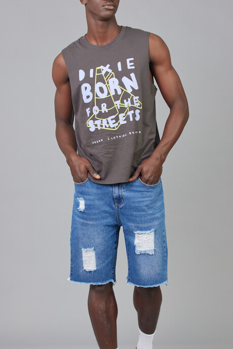 MUSCULOSA COLDA DIXIE Gris Oscuro