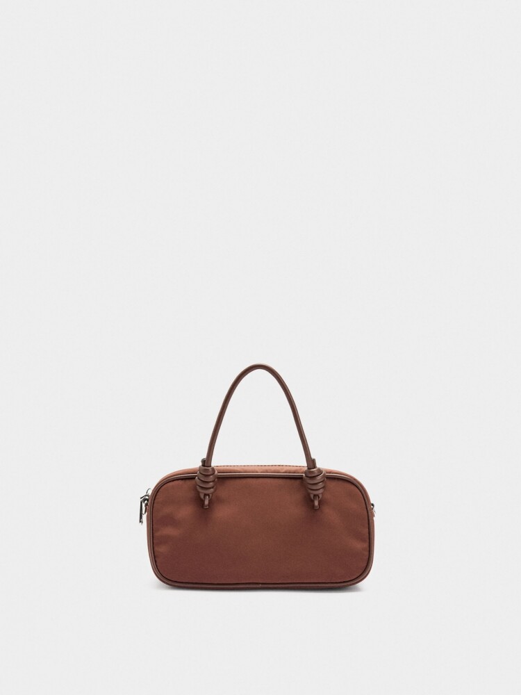Bolso Bowling De Nylon naranja