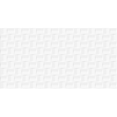 CERAMICA 32X57 RECTANGULAR BRILLO BLANCO DECORADO GAMAS DE BLANCO