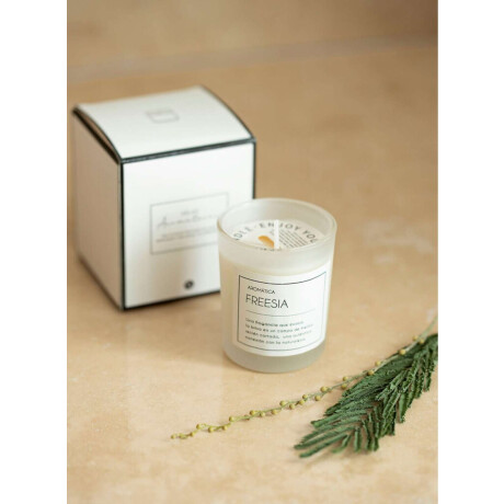 Vela aromática fresia Blanco