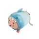 Peluche chanchi acostado tiburón