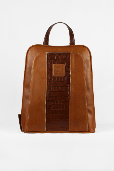 Mochila Lucia Camel con Marrón
