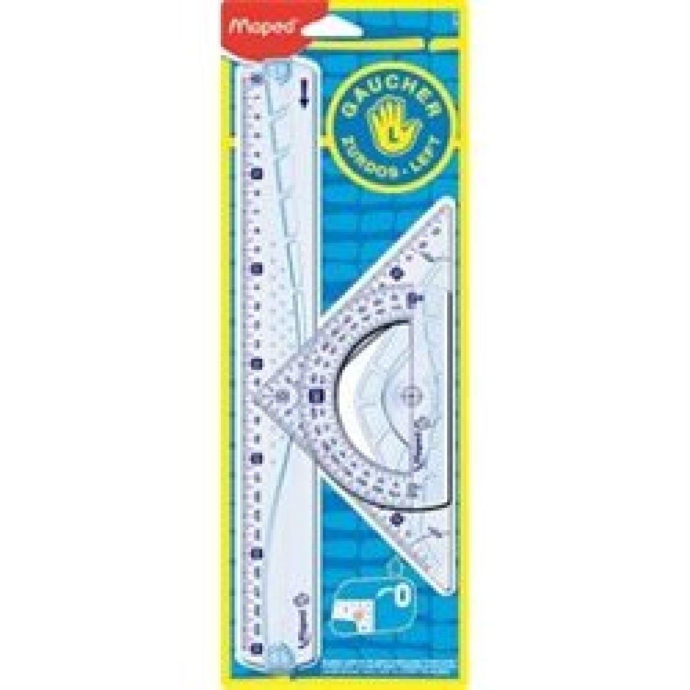 Juego De Geometría 30Cm P/Zurdo Maped #JUEGO DE GEOMETRÍA 30CM P/ZURDO MAPED