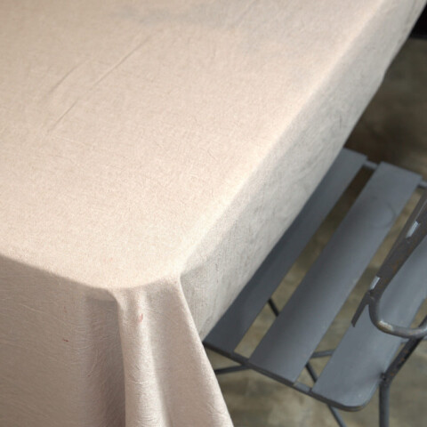 Mantel liso rectángular algodón 140x180cm beige