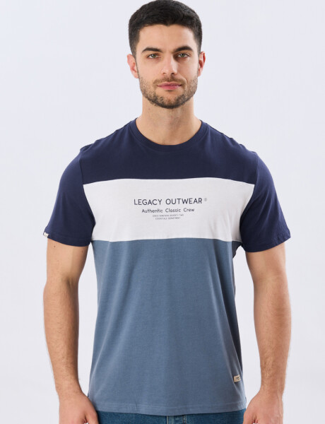 REMERA RAYADA DE ALGODÓN Piedra