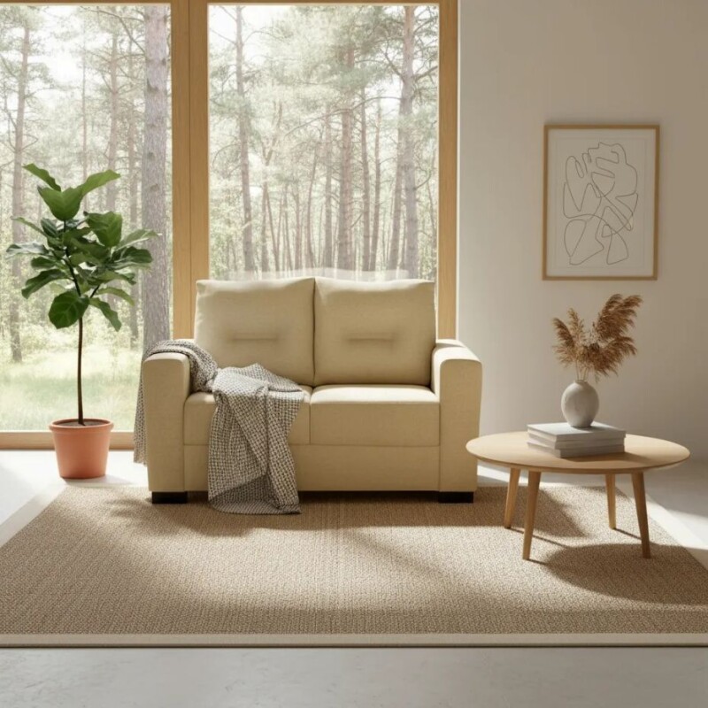 SOFA 2 CUERPOS - TAPIZADO TELA CLARA SOFA 2 CUERPOS - TAPIZADO TELA CLARA