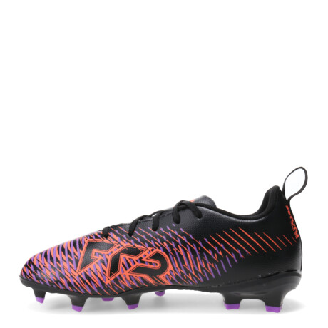 Championes de Niños Puma Futbol 11 Future 8 Play FG/AG Negro - Anaranjado - Violeta