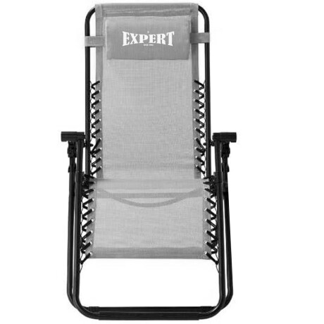 Silla Reposera Plegable Portátil Camping Playa Jardín Gris