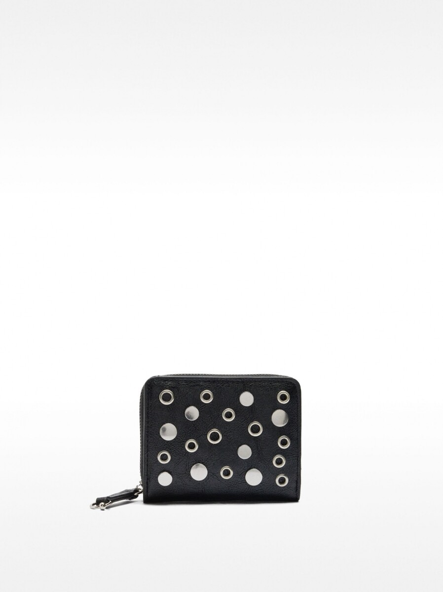 Cartera Con Tachuelas - negro 