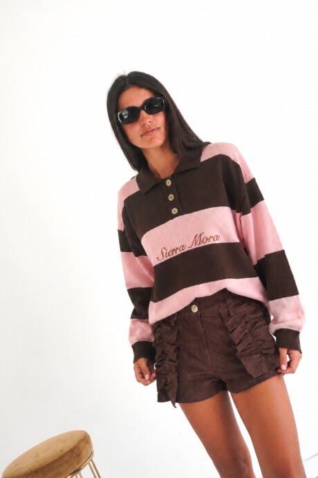 Heritage Sweater Rosa / Chocolate