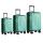 Set de 3 Valijas de Mano Rígidas Verde