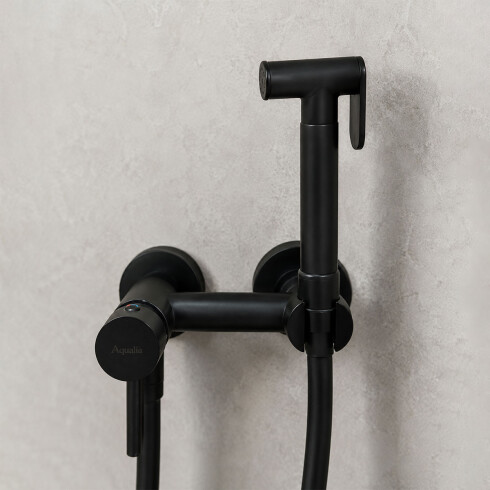 Griferia Ducha Higienica Exterior Frio/Caliente NEGRO