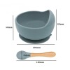 Set Alimentación Bebé en Silicona Libre Bpa 10 Piezas Gris