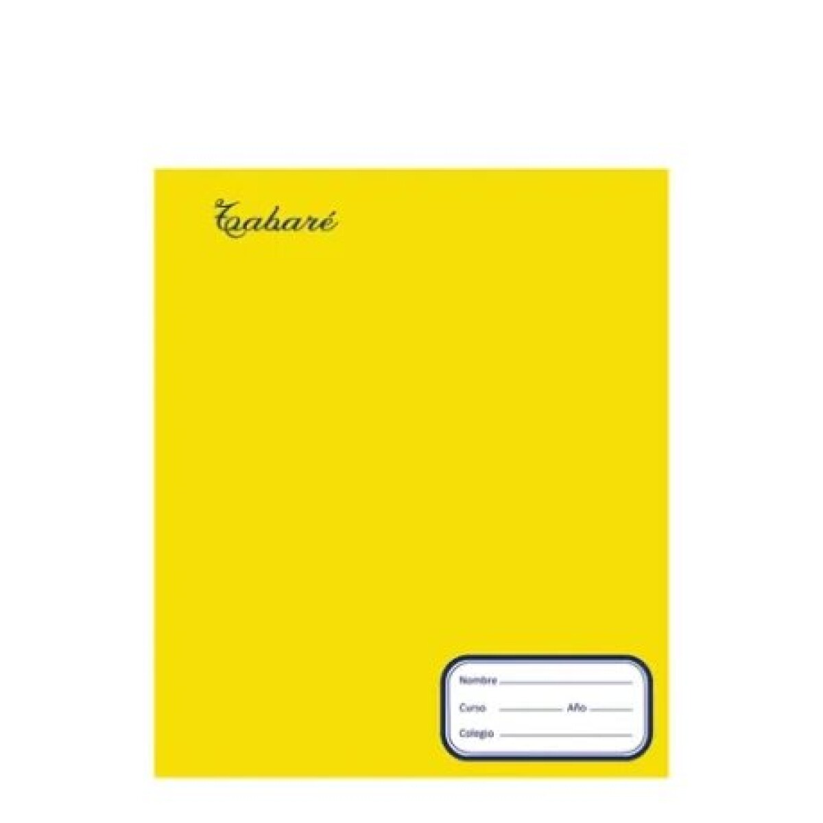 Cuaderno Tabare Tapa Color 48 Hojas - Amarillo 