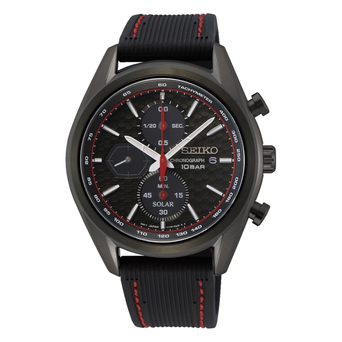 Reloj Seiko Solar Chronograph Ssc777p1 Para Hombre Con Correa De Silicona 