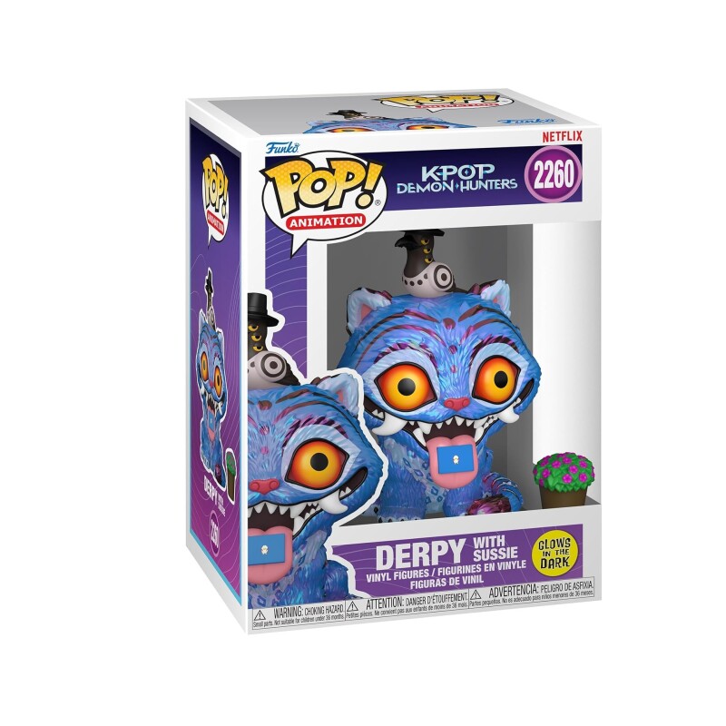 Funko Pop! KPop Demon Hunters Derpy y Sussie Glow N.º 2260 FUNKO POP! KPOP DEMON HUNTERS - DERPY Y SUSSIE (GLOW) N° 2260